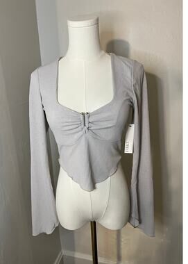 Steele Harley Top Silver-Gray Size Small (B10251)